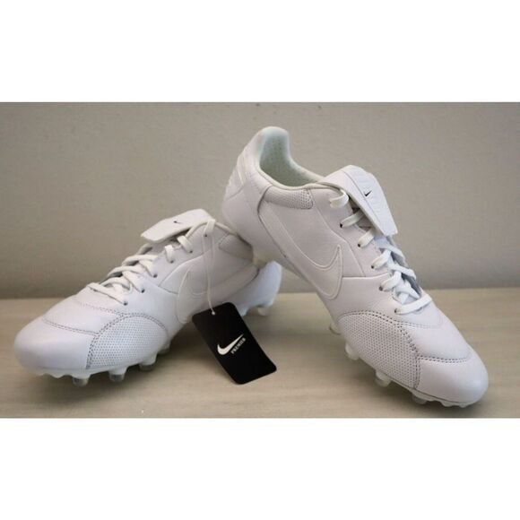 Nike AT5889 100 Men's Sz 7.5 White Premier III FG Firm Ground Soccer Cleats - Picture 1 of 13